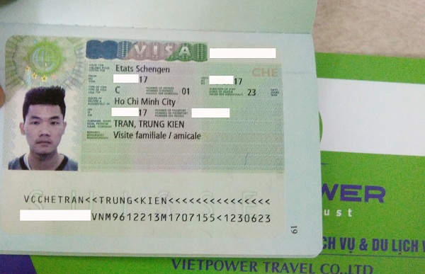 Chúc mừng visa Schengen